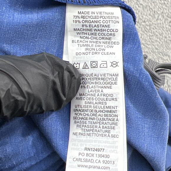 NEW Prana L Mens 8" Metric E-Waist Board Shorts‎ Blue Swim UPF50+ - Picture 11 of 13